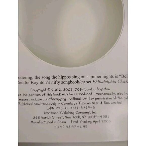 Belly Button Book (Boynton on Board) - Board book By Boynton, Sandra - GOOD - Picture 7 of 7